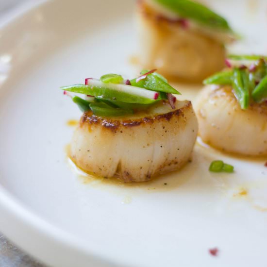 Orange Ginger Seared Scallops - Recipe photo by the_gourmet_RD