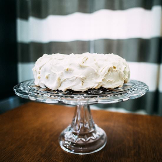 Carrot Cake with Caramel Rum Sauce - Recipe photo by BatterandDough