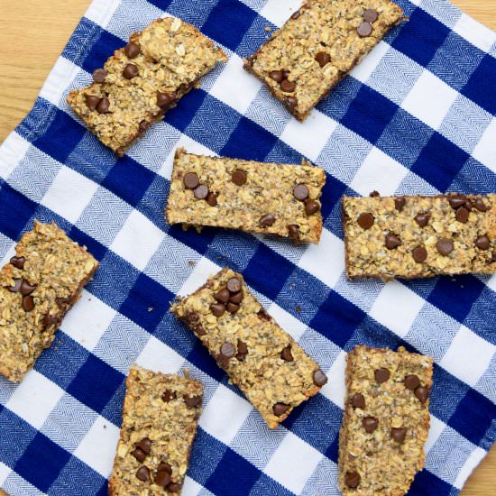 PB Chocolate Chip Granola Bars - Recipe photo by earthpoweredfamily