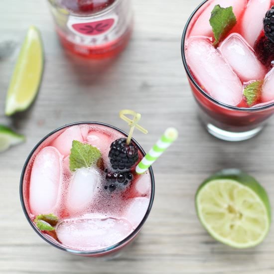 Sparkling Blackberry Mojito - Recipe photo by Lydi Out Loud