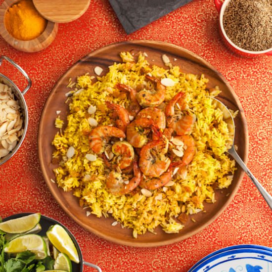 Gluten Free Shrimp Biryani - Recipe photo by AbbeysKitchen