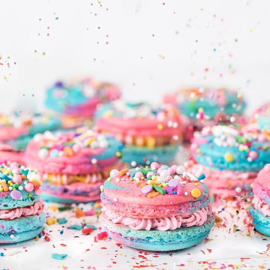 Unicorn Macarons - Recipe photo by SouthernFATTY