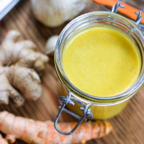 Miso Turmeric Dressing - Recipe photo by Poppies and Papayas