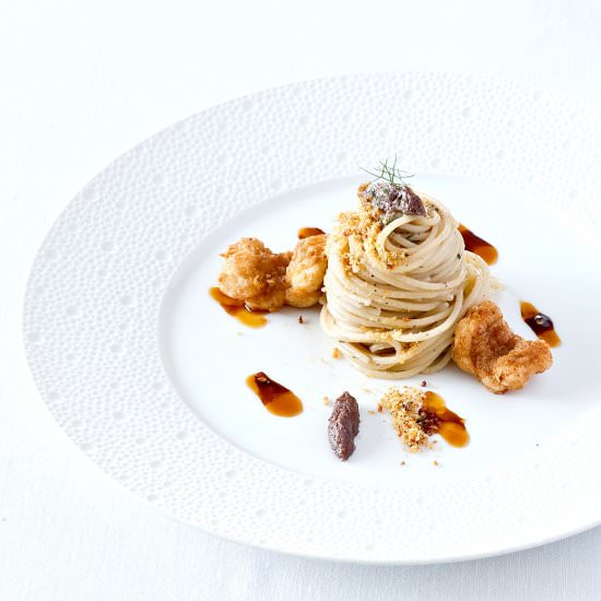 Spaghetti with anchovy sauce - Recipe photo by gitlchefs