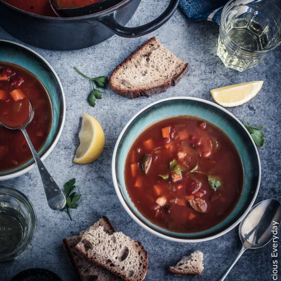 Smoky Spanish Tomato Soup - Recipe photo by deliciouseveryday