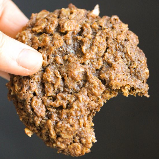 Peanut Butter Oatmeal Cookies - Recipe photo by dessertswithbenefits