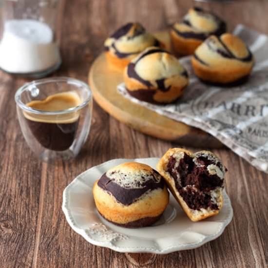 Swirl banana chocolate muffins - Recipe photo by juno82