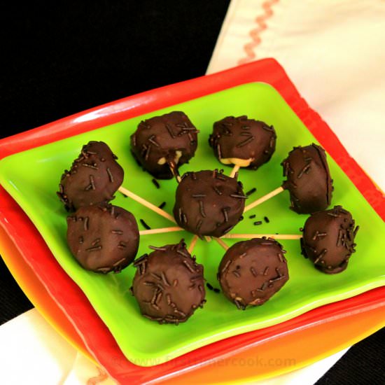 Chocolate Dipped Banana Bites - Recipe photo by firsttimercook
