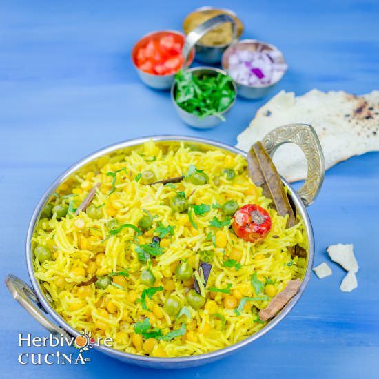 Bhuni Chana Dal Khichdi - Recipe photo by Herbivore Cucina