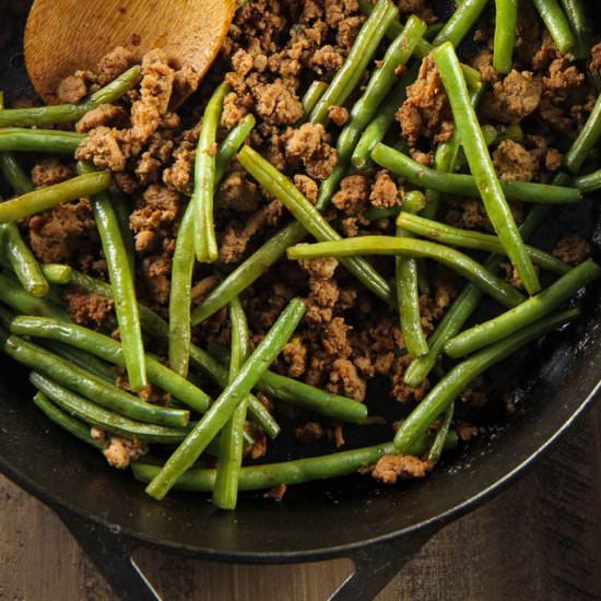 Asian Turkey and Green Bean Saute - Recipe photo by momadvice