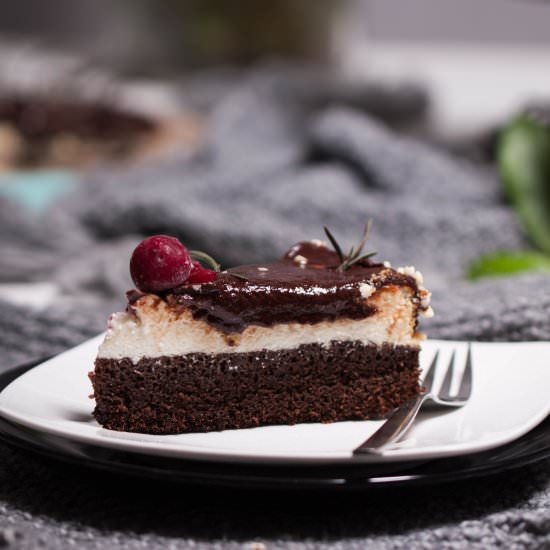 Chocolate-cheesecake with balsamico - Recipe photo by Kreavida