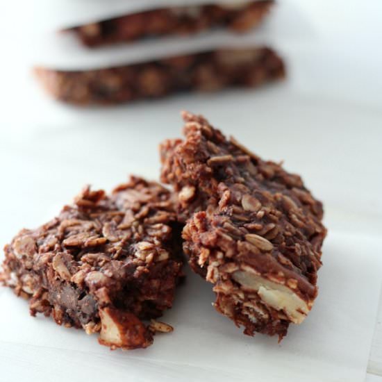 Chocolate Oat Breakfast Bars - Recipe photo by SatoriDesignForLiving