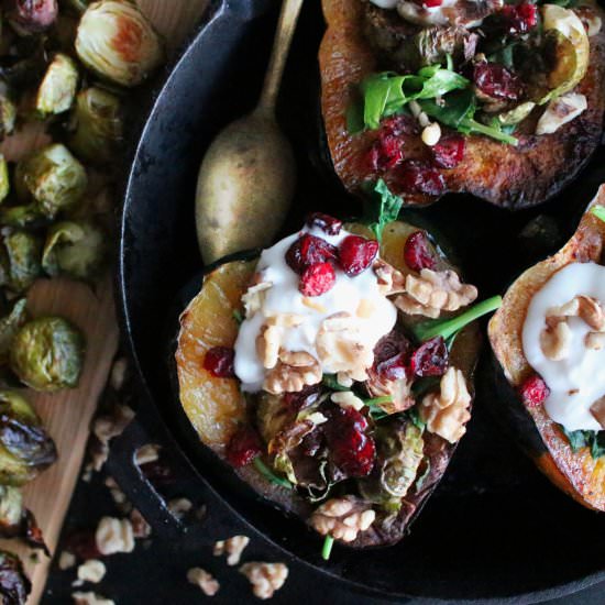 skinny stuffed roasted acorn squash - Recipe photo by acommonconnoisseur