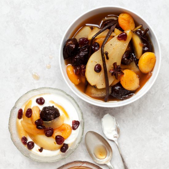 Spiced Winter Fruit Compote - Recipe photo by littlesugarsnaps