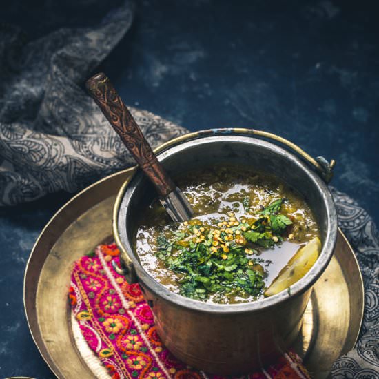 Dhaba Style Dal Fry - Recipe photo by Sandhya Hariharan
