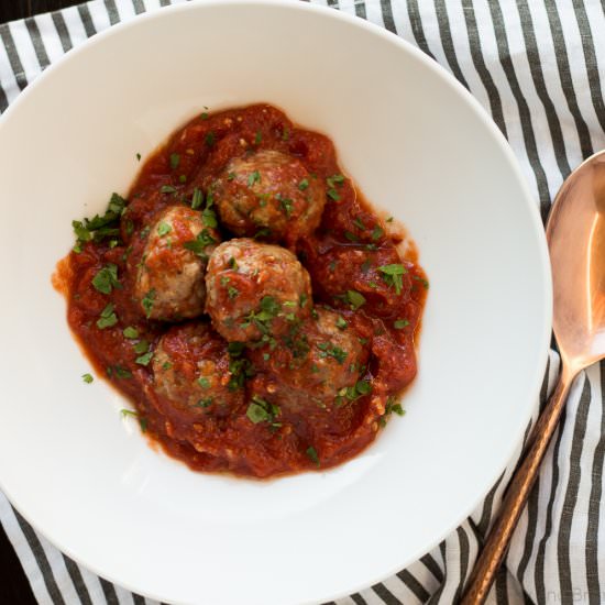 MAKE AHEAD MEATBALLS - Recipe photo by foxandbriar