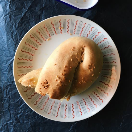 Prasopita/Leek and Onion Pie - Recipe photo by recordsintheden