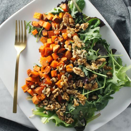 Kale & Walnut Salad - Recipe photo by AimeeMarsLiving
