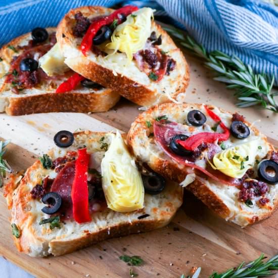 Italian Antipasto Melts - Recipe photo by loveandrisotto