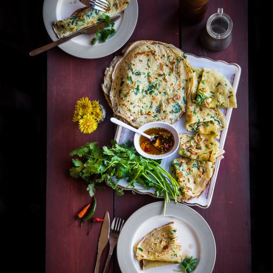 Thai Savory Crepes - Recipe photo by WhatToCookToday