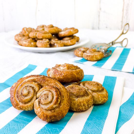 Cinnamon Sugar Puff Pastry Palmiers - Recipe photo by theloopywhisk