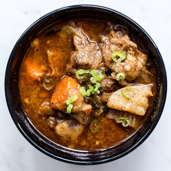 Beef Shank Stew - Recipe photo by xiaoeats
