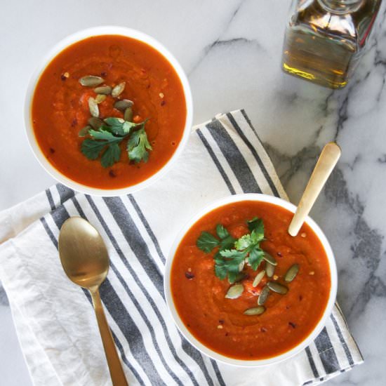 Creamy Roasted Squash Soup - Recipe photo by imhungrybynature