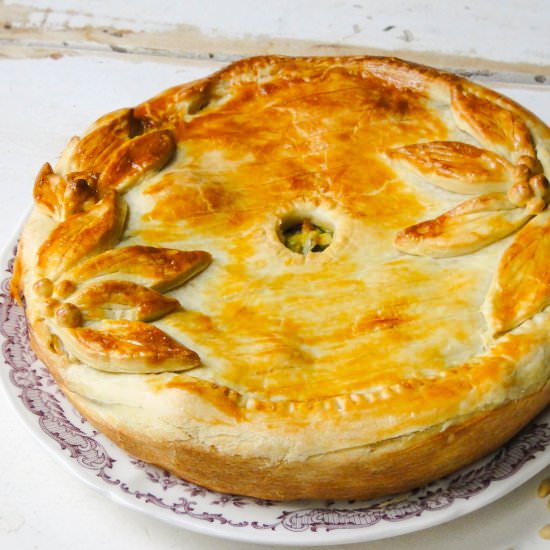 Chicken & cabbage pie - Recipe photo by sabine@mamangerie