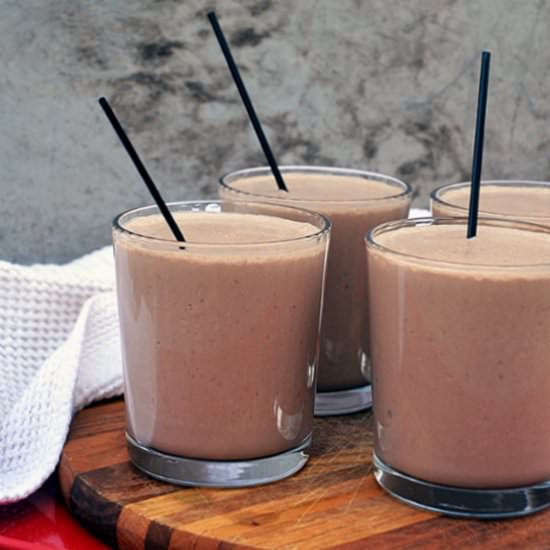 Chocolate Peanut Butter Smoothies - Recipe photo by eatingwithemmylou