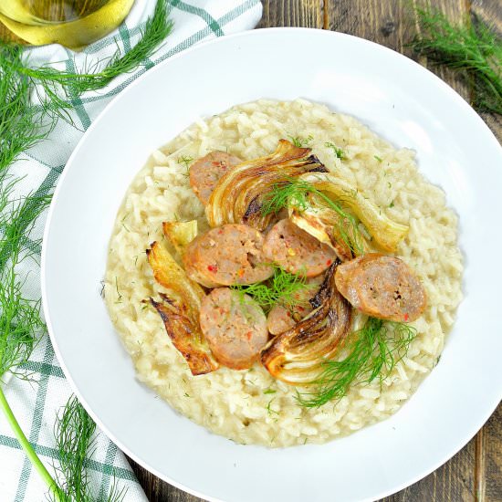 Sausage & Fennel Risotto - Recipe photo by IAteTheWholeThing