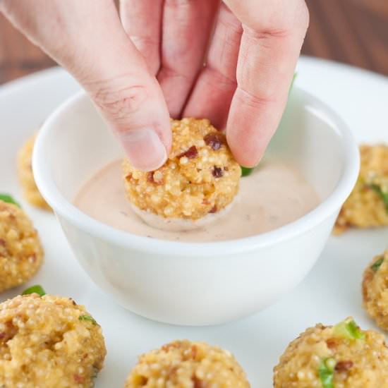 Cheesy Bacon Quinoa Bites - Recipe photo by soveryblessed