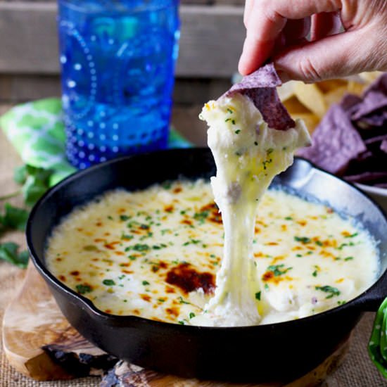 Queso Fundido Dip - Recipe photo by Lemon blossoms