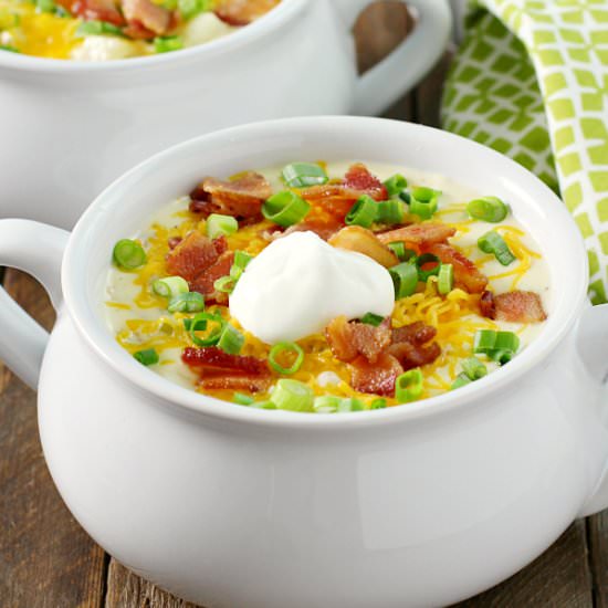 Loaded Baked Potato Soup - Recipe photo by Love Bakes Good Cakes