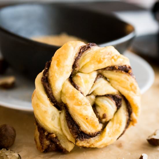 Twisted Nutella Danish - Recipe photo by platedcravings