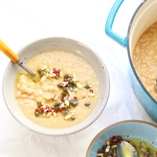 White Bean and Cabbage Soup - Recipe photo by the good eats co