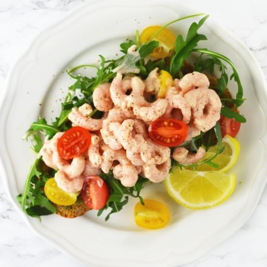 Open Prawn Cocktail Sandwich - Recipe photo by Inside the rustic kitchen