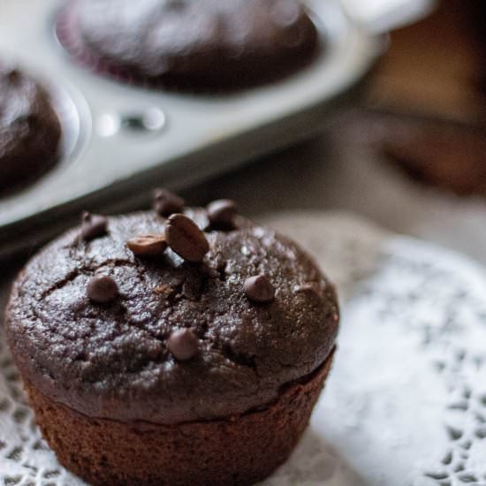 Double Mocha Muffins - Recipe photo by honeyandspiced