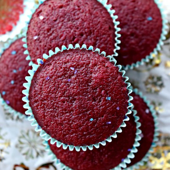 Eggless Red Velvet Cupcakes - Recipe photo by Cookilicious