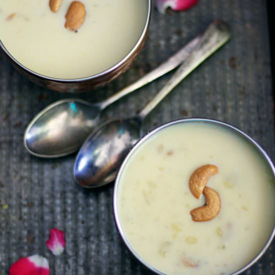 Paruppu Payasam | Moong Dal Kheer - Recipe photo by SpicesNFlavors