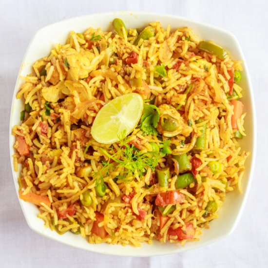 Bombay Tawa Pulao - Recipe photo by KaliMirchbysmita