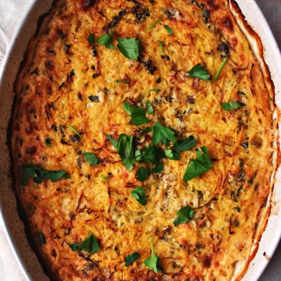 Spaghetti Squash Gratin - Recipe photo by okiedokieartichokie