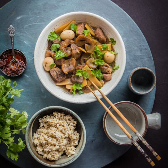 Braised Pork with Sea Cucumber - Recipe photo by WhatToCookToday