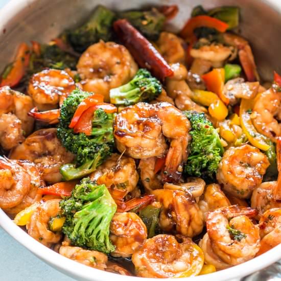 Teriyaki Shrimp Broccoli Stir Fry - Recipe photo by myfoodstory