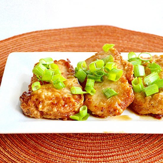 Smokey Maple Glazed Pork Chops - Recipe photo by jeanieandluluskitchen