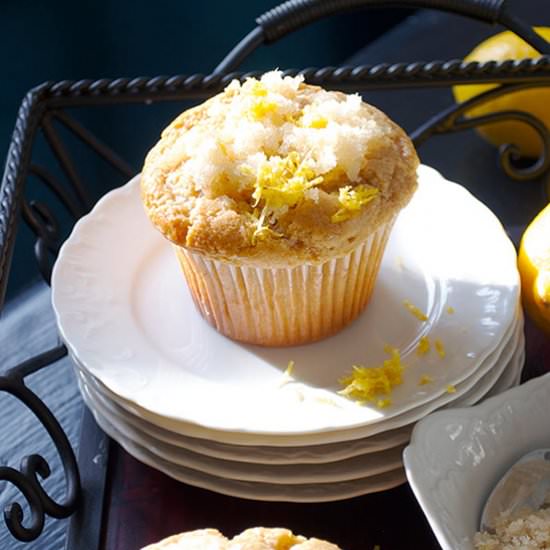 Lemon Muffins with Ginger - Recipe photo by BatterandDough