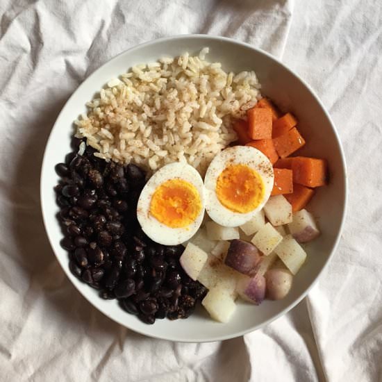Black Bean and Brown Rice Bowl - Recipe photo by SoniaCerca