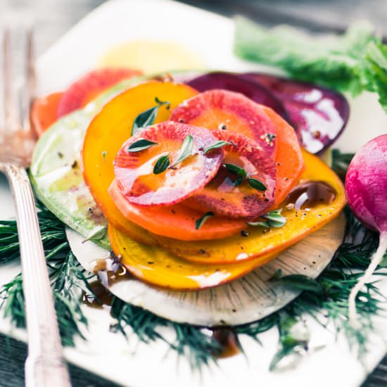 Shaved Winter Vegetable Salad - Recipe photo by theviewfromgreatisland