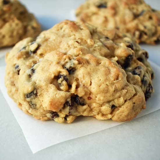 Levain Bakery Oatmeal Raisin Cookie - Recipe photo by Modern Honey