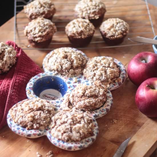 Apple Streusel Muffins - Recipe photo by DomesticBatchAsh