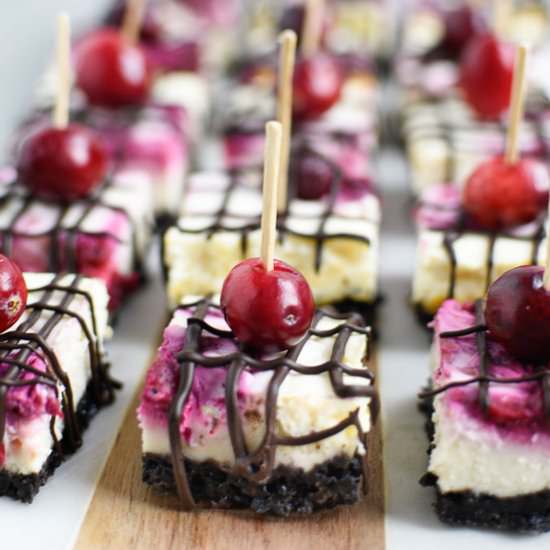 Dark Chocolate Cranberry Cheesecake - Recipe photo by crumbkitchen
